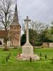 View of memorial and church