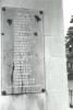 Cenotaph with brass plaques