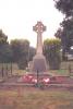 Wheel cross with tapering plinth and square base