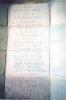 Inscription on face of base