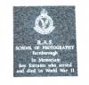 Gray marble tablet with inscription 