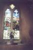 Two light stained glass window
