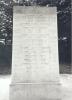 Stone of remembrance with inscription