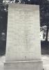 Stone of remembrance with inscription