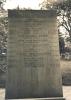 Stone of remembrance with inscription, WW2