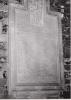 Plaque with rectangular notch at the top