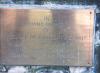 Brass dedicatory plaque