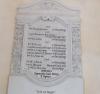 Marble tablet with inscription in black