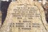 Base of cross with inscription