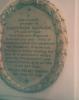 Oval wall tablet with raised edge