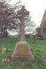 Celtic cross on tapering plinth 