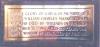 Accompanying brass plaque