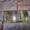 Brass plaque