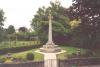 Cross standing on an octagonal base