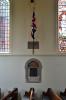 Albury WW1 Parishioners tablet in situ beneath the banner
