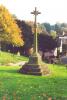 Tall cross on octagonal shaft and stepped base
