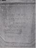 Cross on octagonal base; close up of inscription