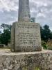 Inscription on pedestal