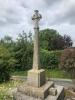 Celtic cross and column on pedestal