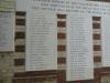 Burwell WW1 names, left and middle plaues.