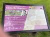Explanatory board beside sculpture