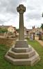 Elton war memorial cross, face 1 view from the west side