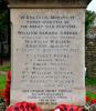 Duddington war memorial face 1 lower plinth detail