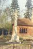 Celtic wheel cross with tapering plinth
