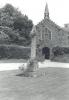 Rough hewn Celtic wheel cross