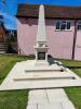 Obelisk on square base and three wide square stone steps
