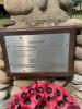 Plaque attached to cairn