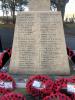Cross with engraved names - face