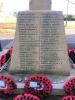Cross engraved with names- face