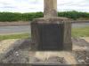South-west face of plinth, with plaque bearing 10 WW1 names