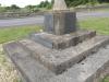 North-east and south-east faces of plinth and steps