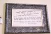 Plaque in memory of N P J Turner