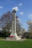 Celtic cross on tapering plinth with two stepped inscribed base