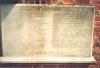 Memorial stone tablet with inscription