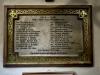 Marble tablet set in frame with elaborate border