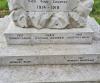 Latin cross, in Portland Stone, set on a rough hewn plinth and an inset tablet, with the dedication and WW1 names in black lettering. The whole is on four steps with the uppermost step bearing WW2 name.