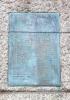 Plaque attached to cenotaph
