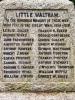 Close-up of main face and names from WW1