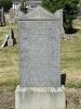 Light grey granite family gravestone