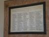 Rectangular Roll of Honour within a glazed-frame.