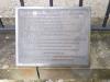 Dedicatory metal plaque