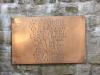 Brass plaque with names