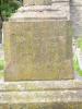 Close up of base with inscription