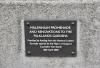 Memorial garden dedicatory plaque