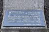 Memorial garden dedicatory plaque