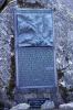 Great Gable Memorial plaque, in situ at the summit (in original state. i.e. before the name Whitty was corrected to Whitley)